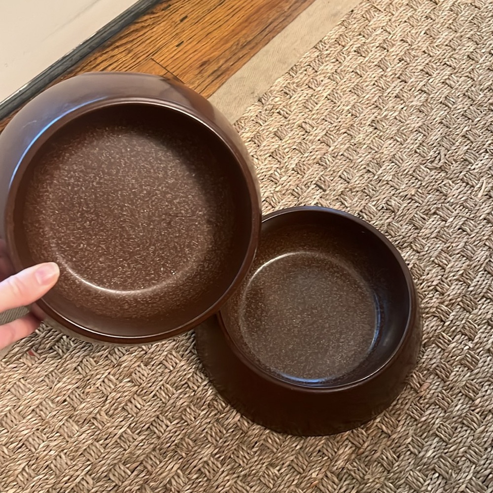 Two Petmate Dog Bowls